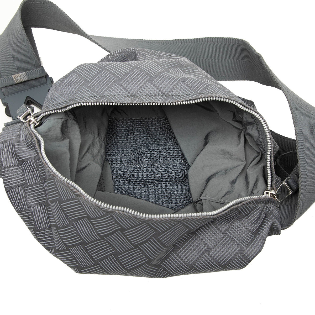 Bottega Veneta Nylon Intrecciato Trekking Shoulder Bag