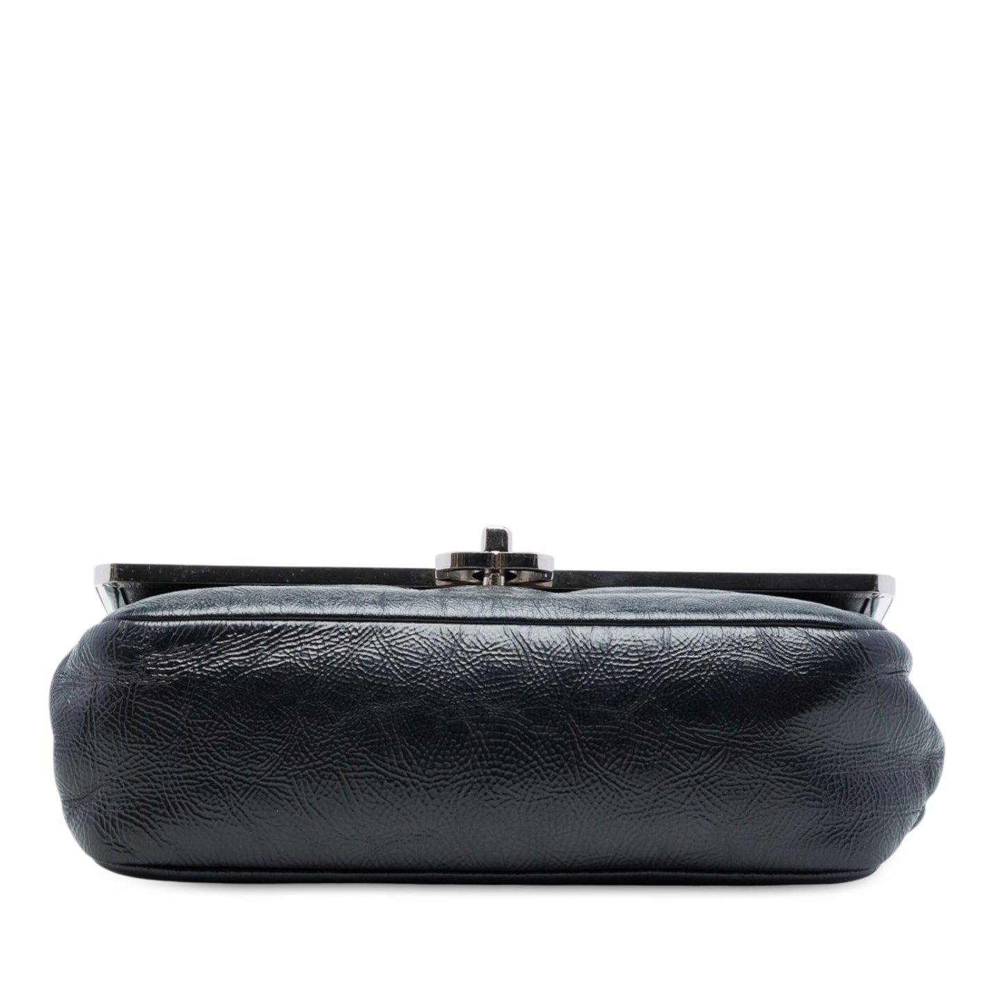 Chanel Small Crinkled Patent Frame Single Flap