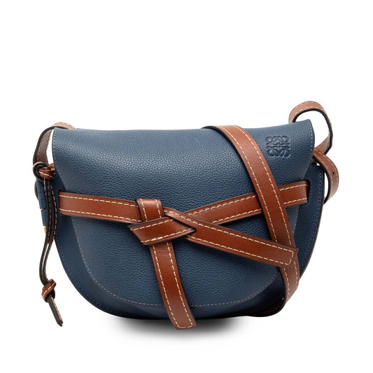 LOEWE Small Bicolor Grained Calfskin Gate Crossbody