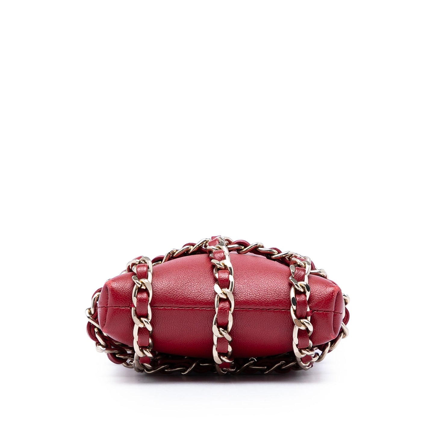 Chanel Lambskin Tech Me Out Clutch With Chain