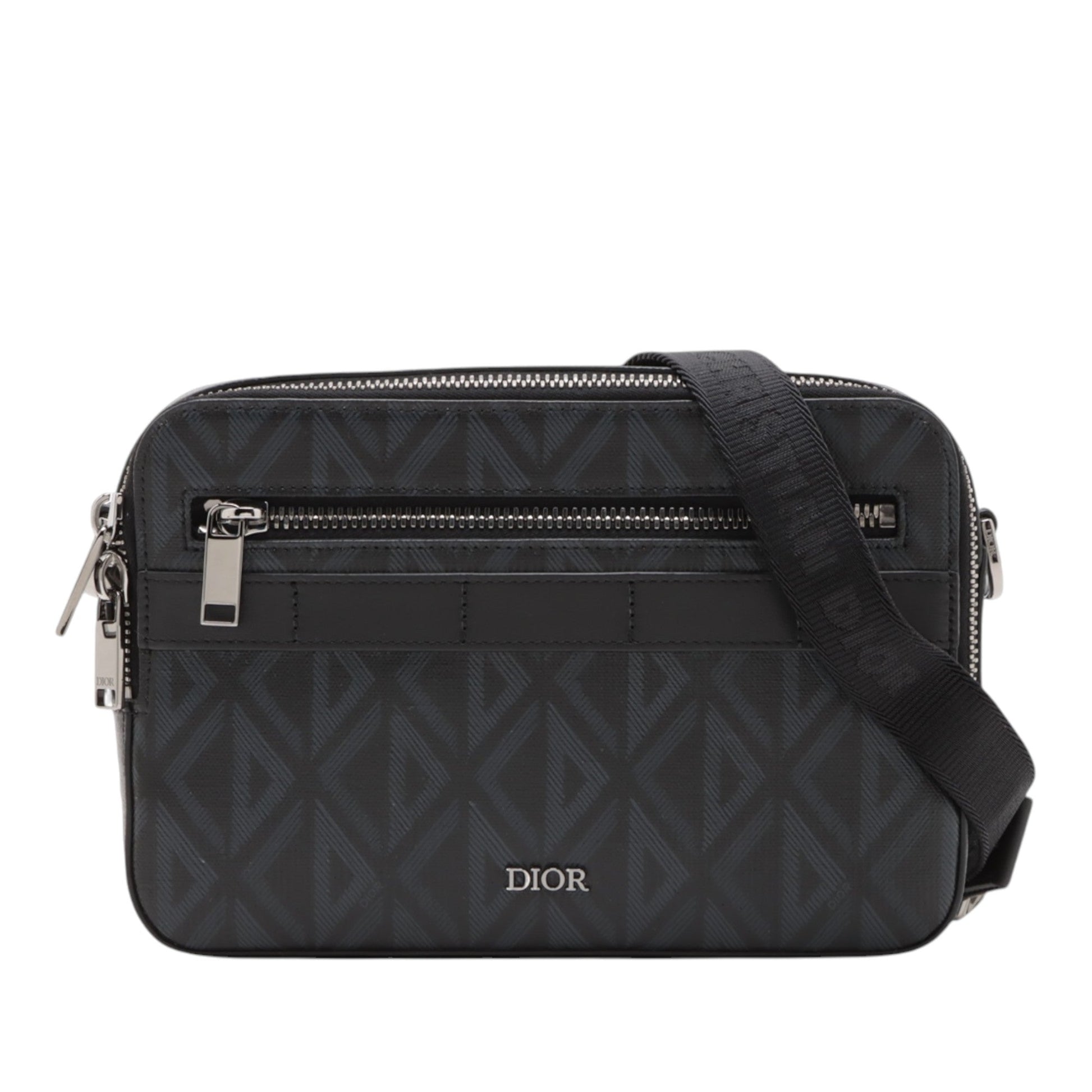 Dior CD Diamond Coated Canvas Messenger Pouch