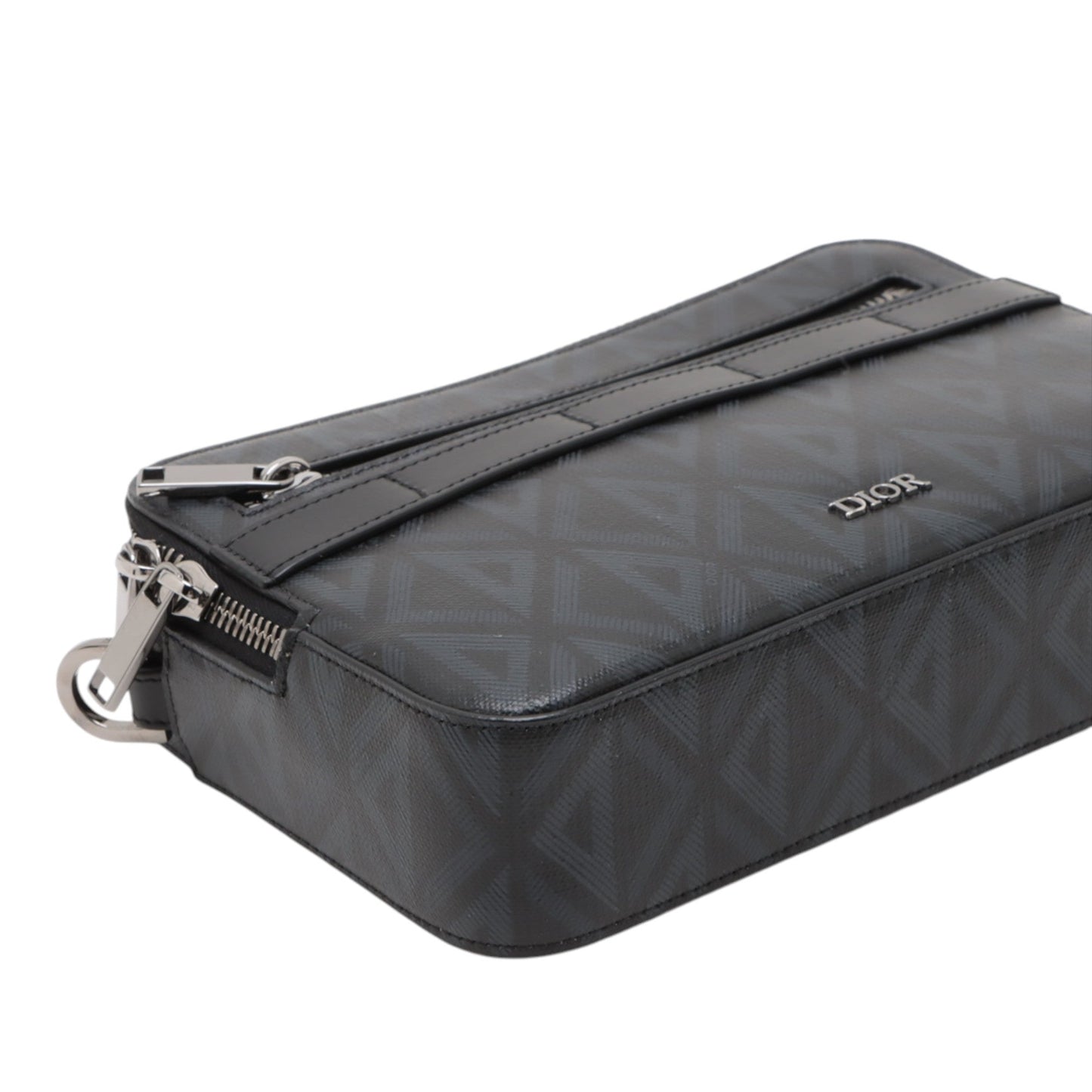 Dior CD Diamond Coated Canvas Messenger Pouch