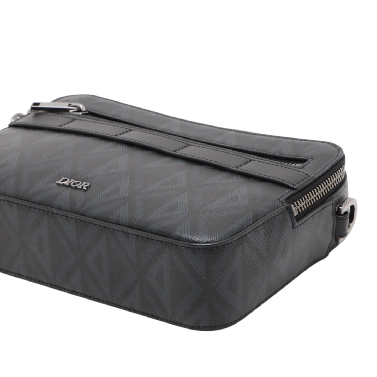 Dior CD Diamond Coated Canvas Messenger Pouch