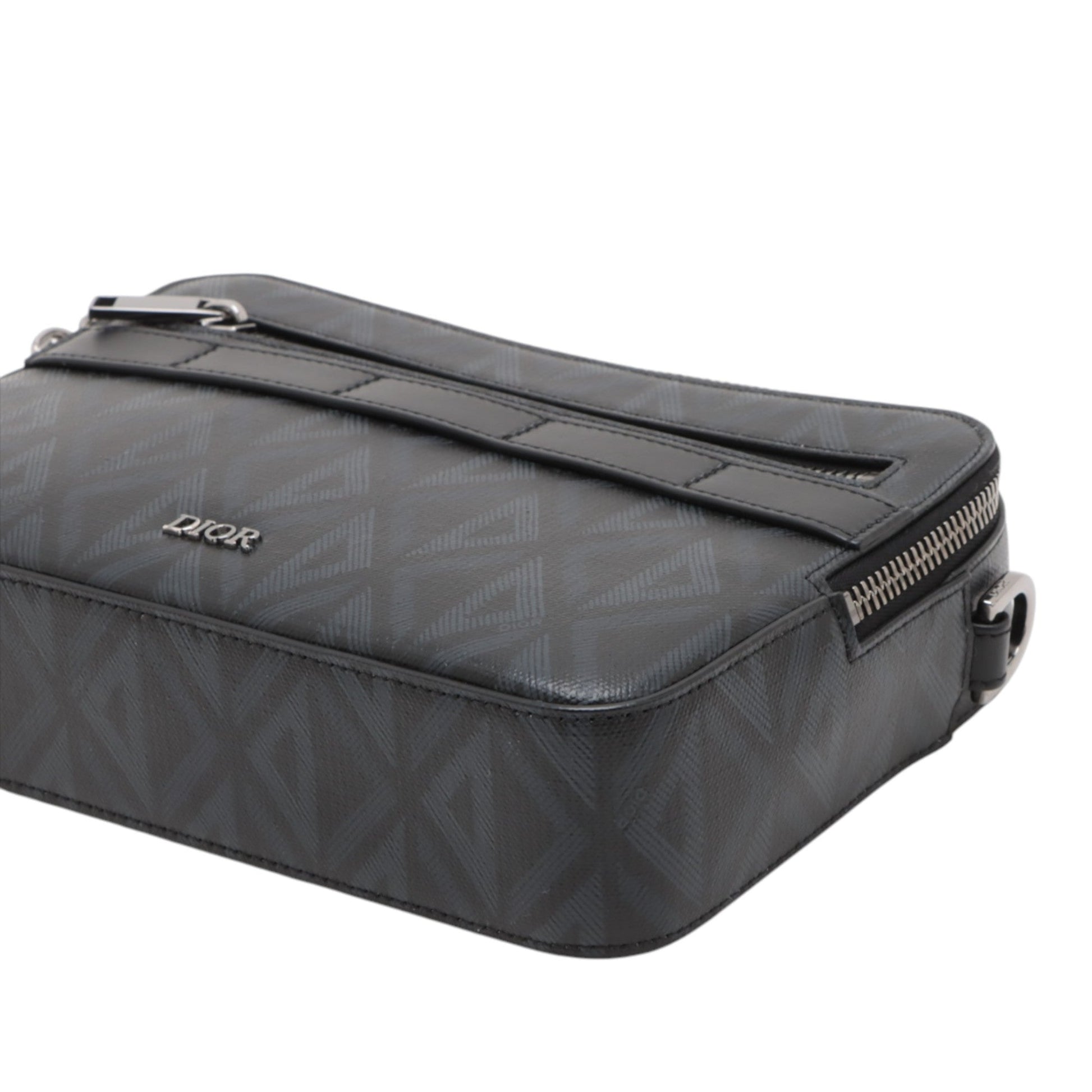 Dior CD Diamond Coated Canvas Messenger Pouch