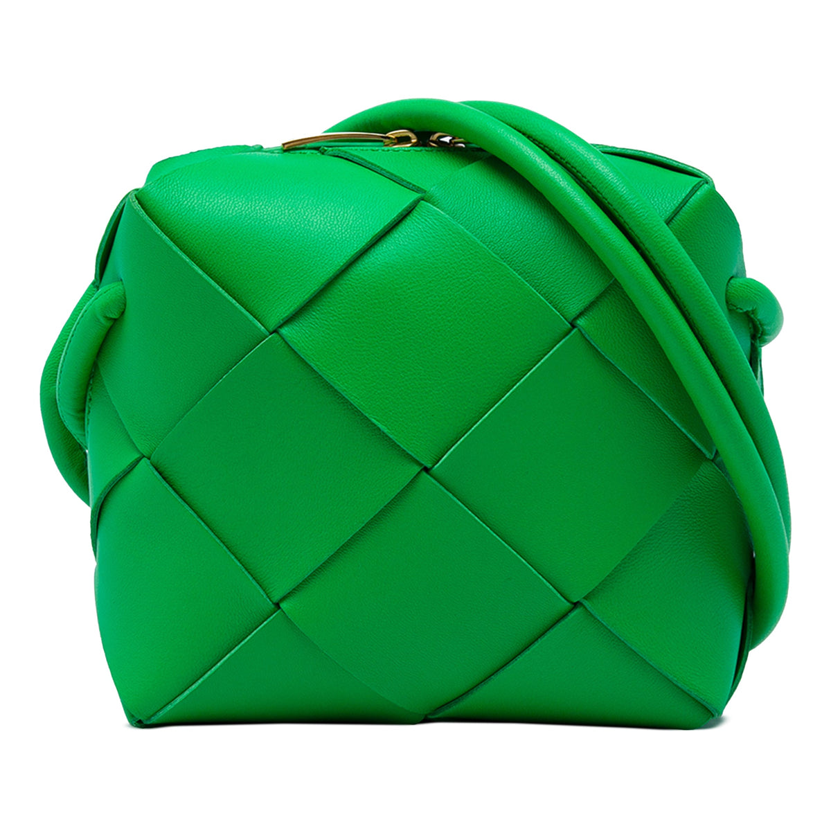 Bottega Veneta Mini Lambskin Intreccio Cassette Camera Bag