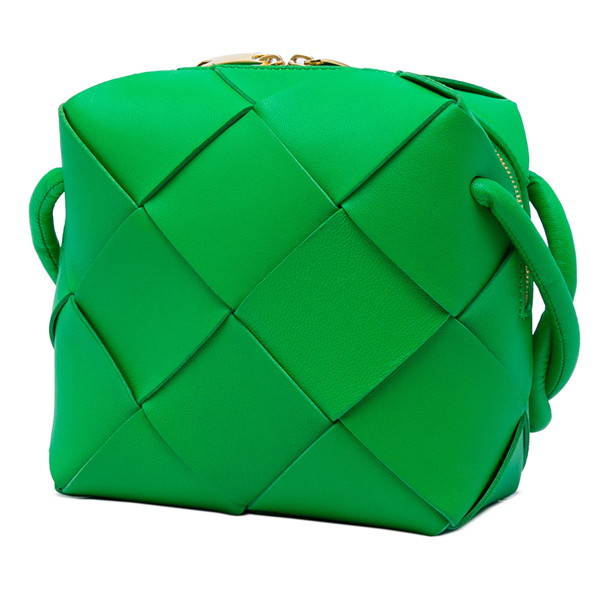 Bottega Veneta Mini Lambskin Intreccio Cassette Camera Bag