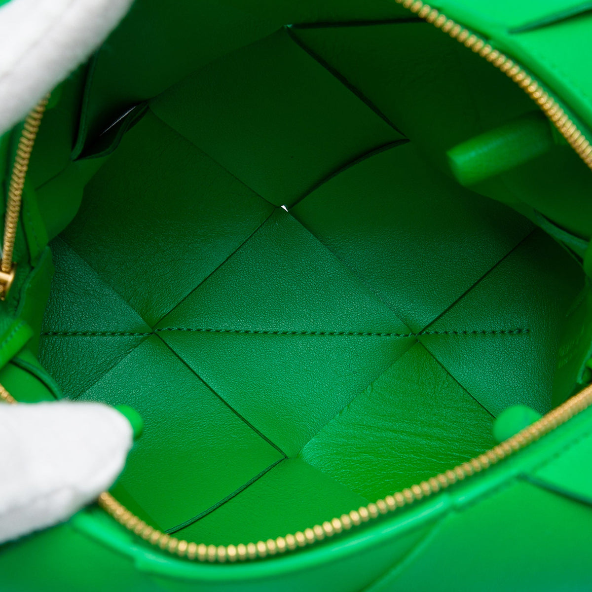 Bottega Veneta Mini Lambskin Intreccio Cassette Camera Bag