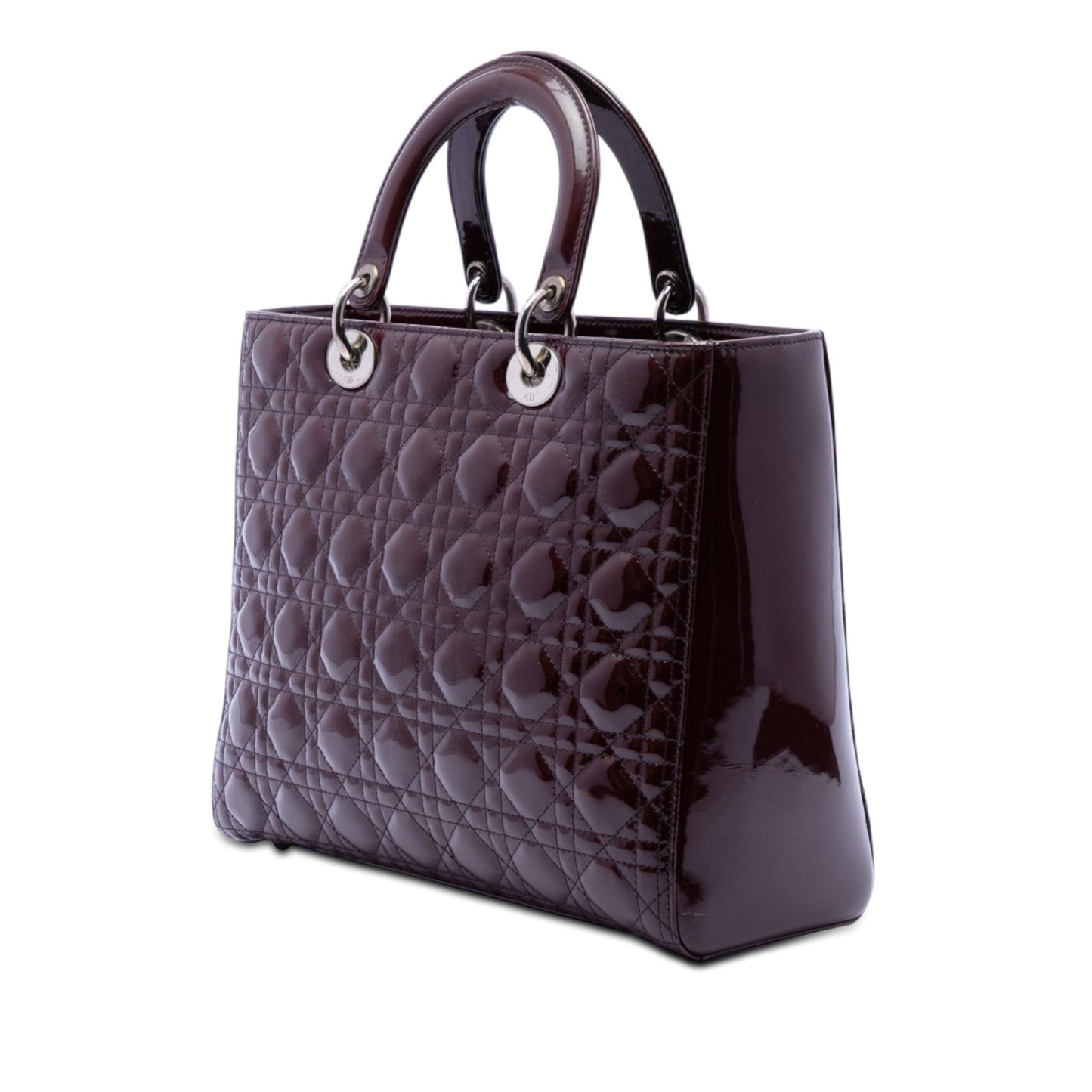 Dior Large Patent Cannage Lady Dior