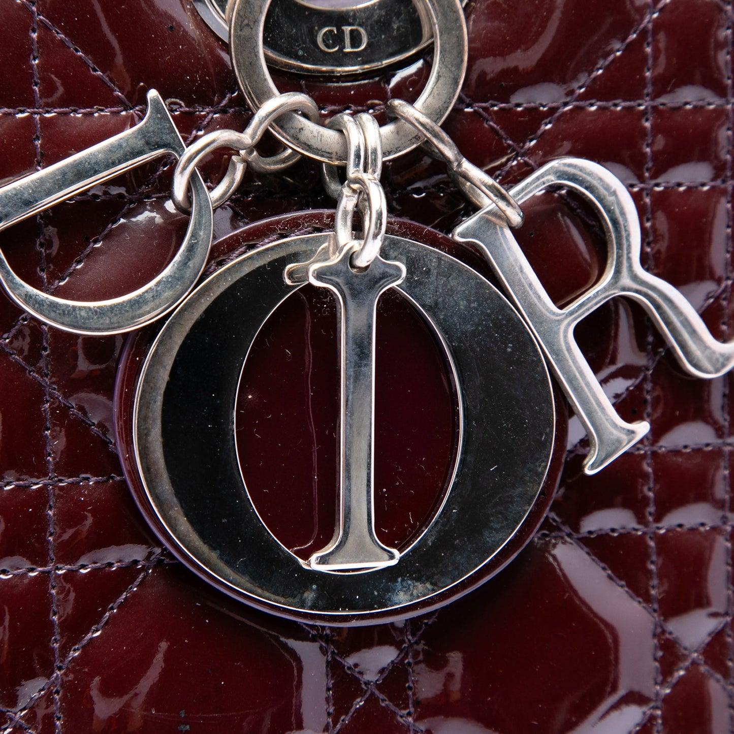 Dior Large Patent Cannage Lady Dior