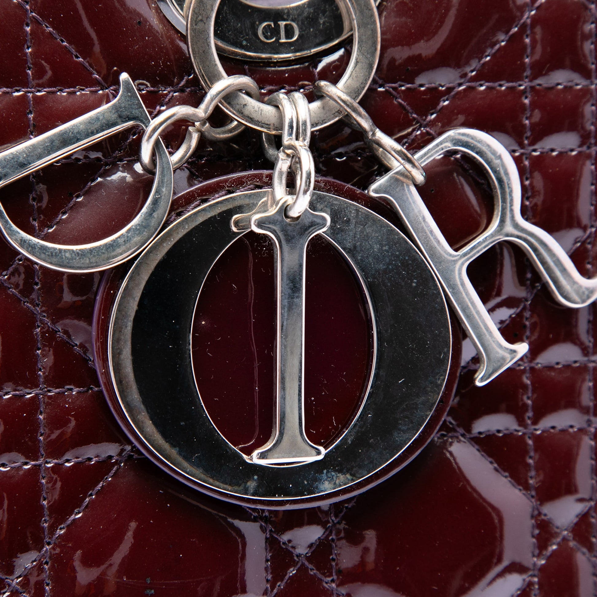 Dior Large Patent Cannage Lady Dior