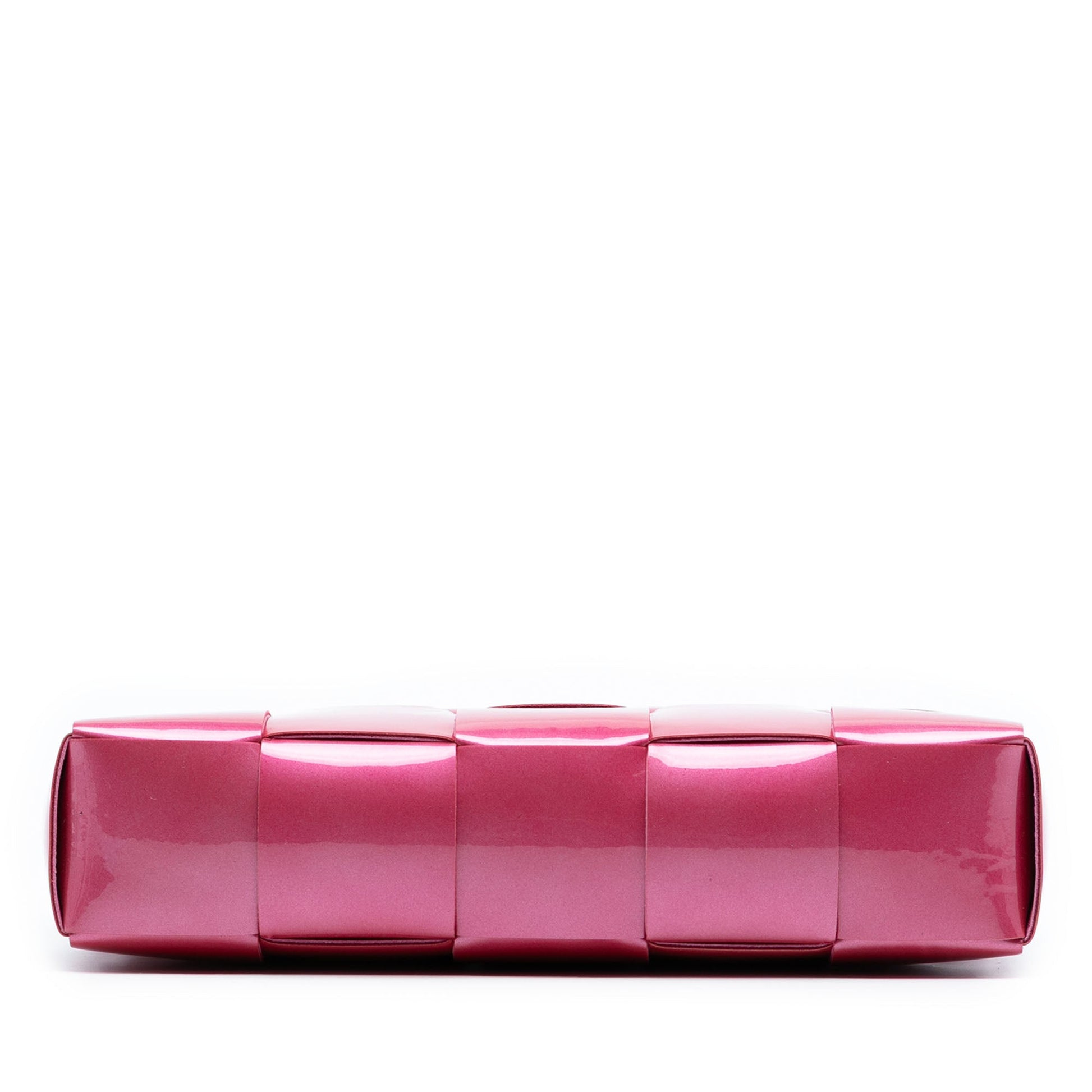 Bottega Veneta Patent Intrecciato Cassette Clutch