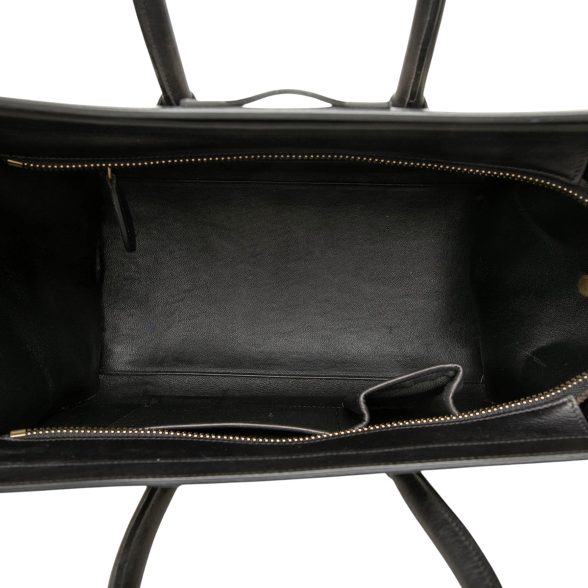 Celine Mini Bicolor Canvas and Leather Luggage Tote
