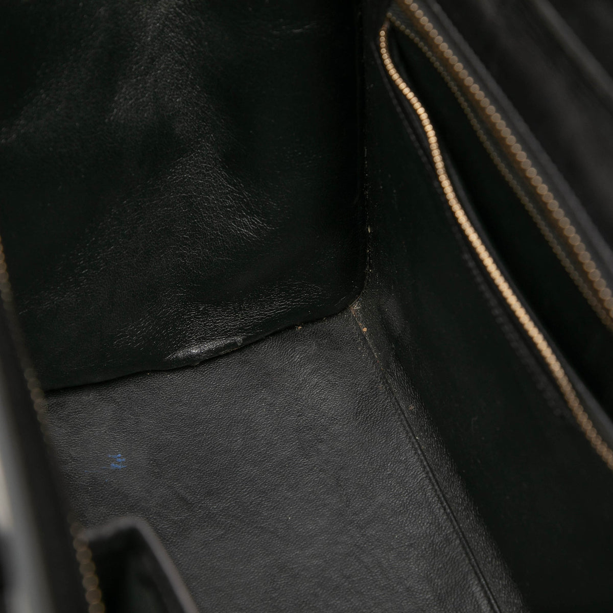 Celine Mini Bicolor Canvas and Leather Luggage Tote