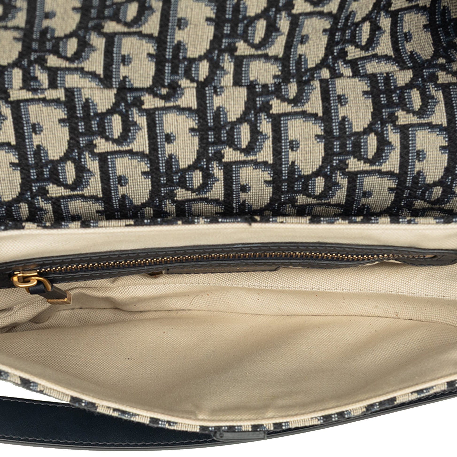 Dior Oblique Canvas Saddle Bag