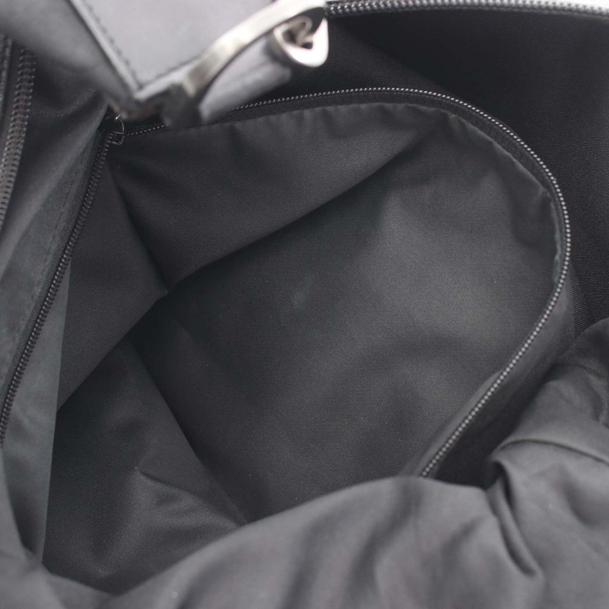 Gucci Bamboo GG Nylon Shoulder Bag — Black