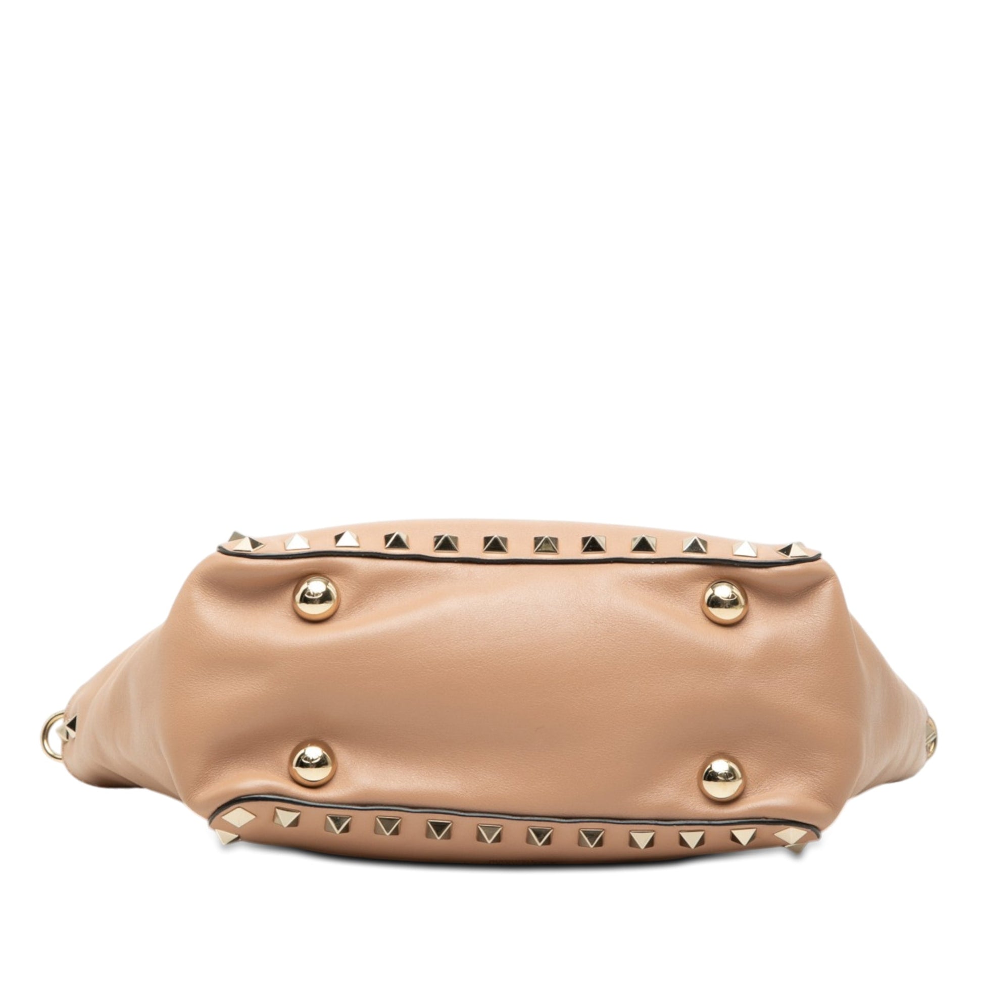 Valentino Mini Leather Rockstud Trapeze Satchel