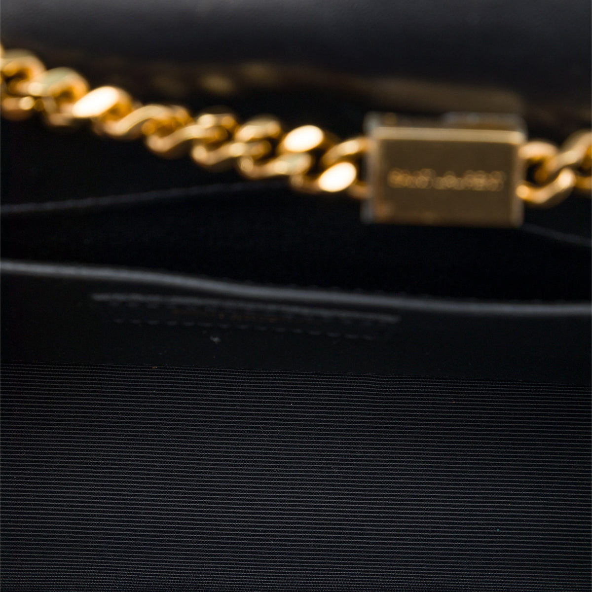 Saint Laurent Small Glitter Patent Kate Crossbody — Blue