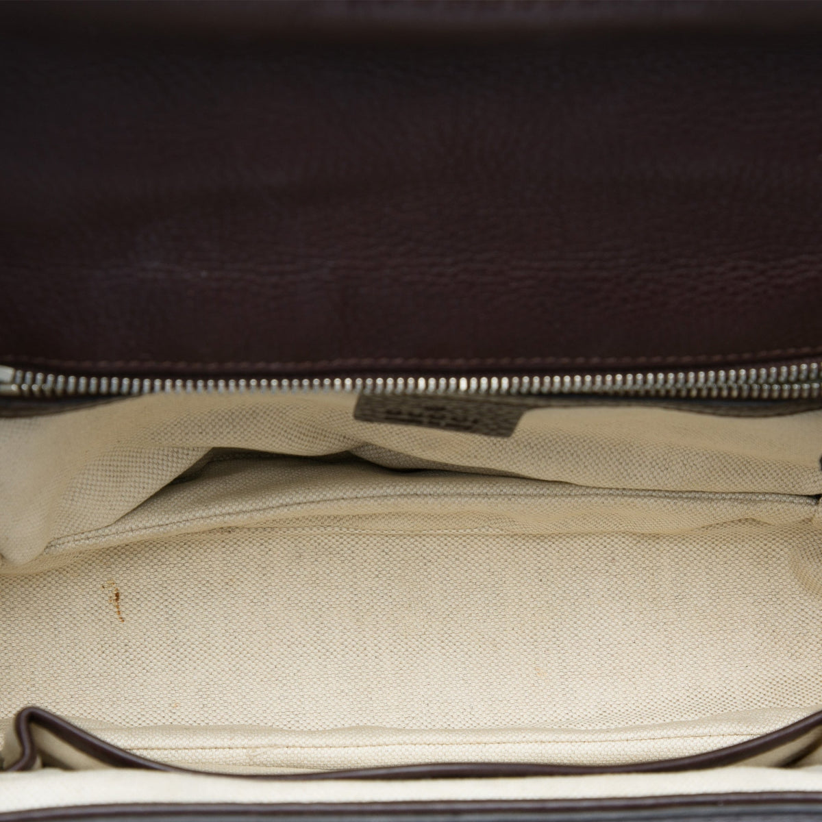 Gucci Medium GG Canvas New Bamboo Top Handle Bag