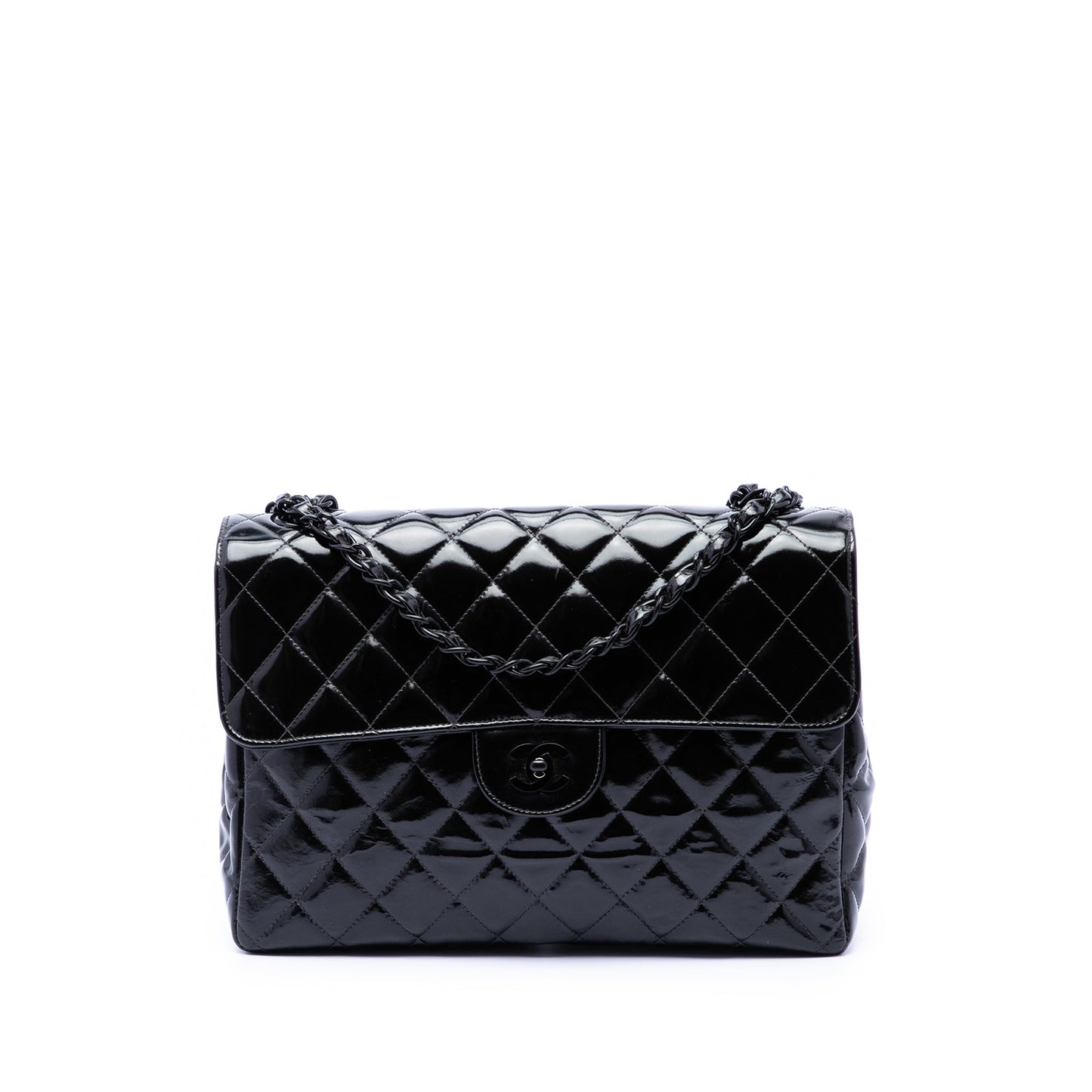 Chanel Jumbo Classic Patent Single Flap