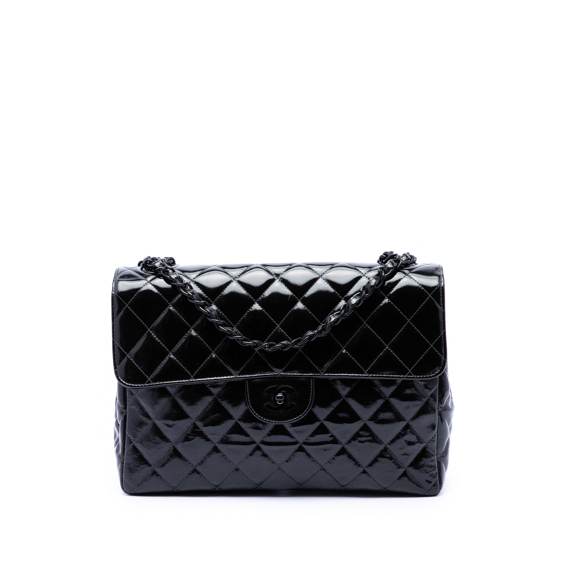 Chanel Jumbo Classic Patent Single Flap