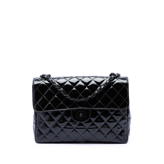 Chanel Jumbo Classic Patent Single Flap