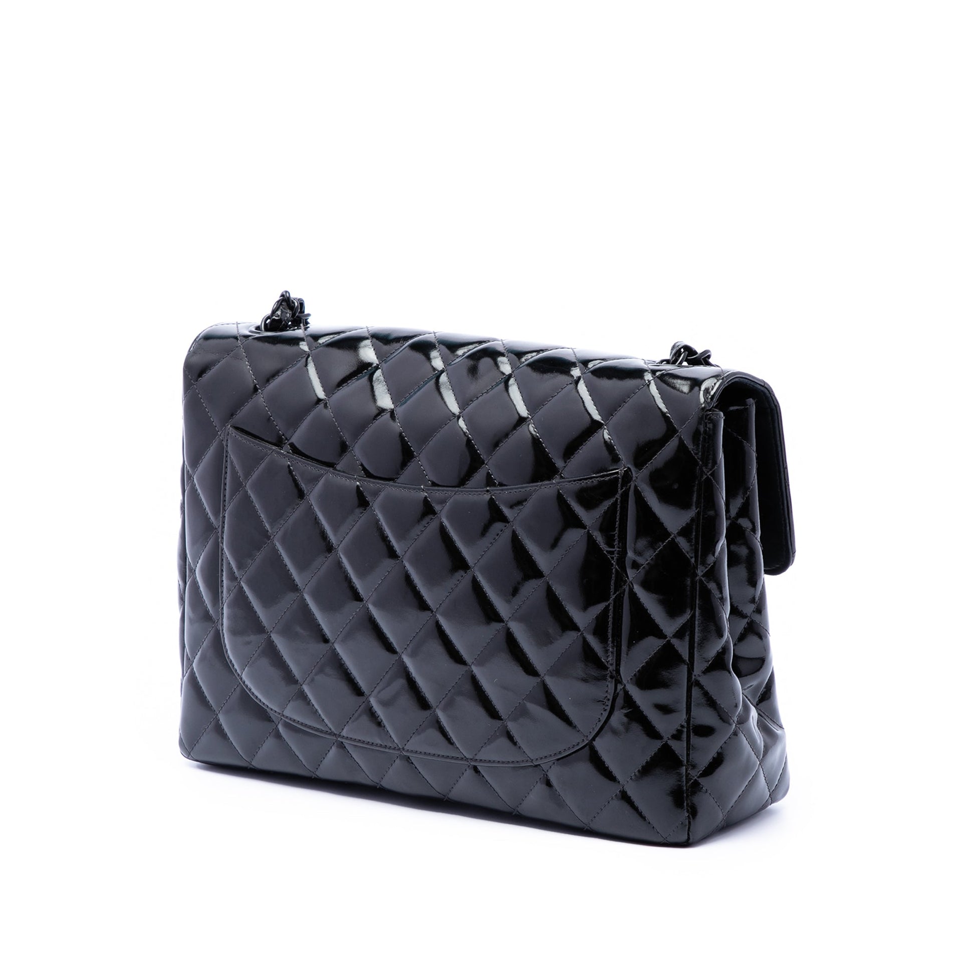 Chanel Jumbo Classic Patent Single Flap