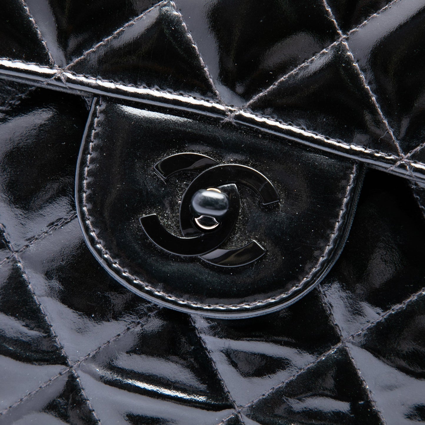 Chanel Jumbo Classic Patent Single Flap