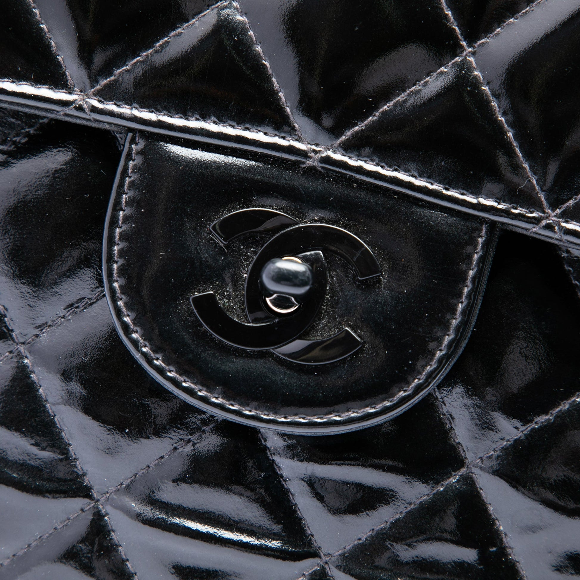 Chanel Jumbo Classic Patent Single Flap