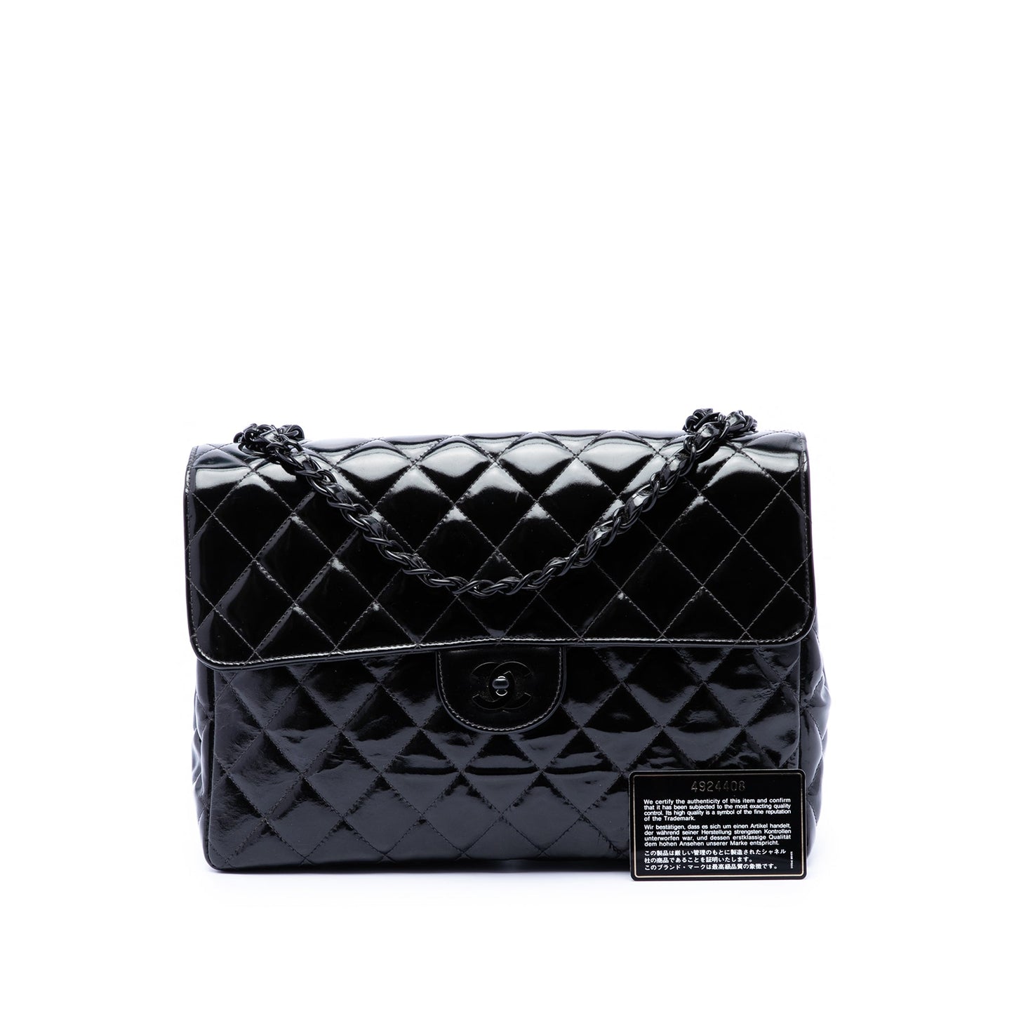 Chanel Jumbo Classic Patent Single Flap