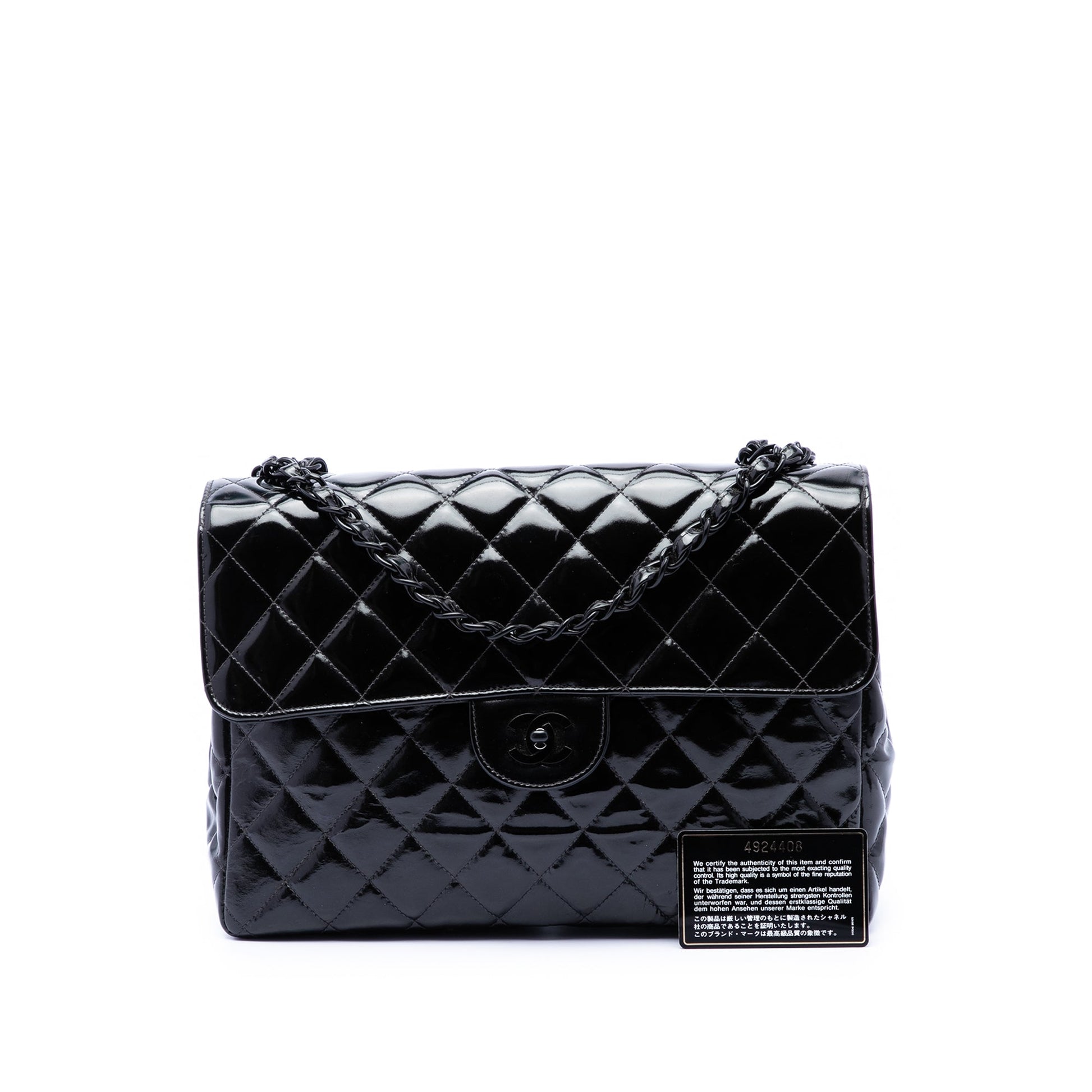 Chanel Jumbo Classic Patent Single Flap