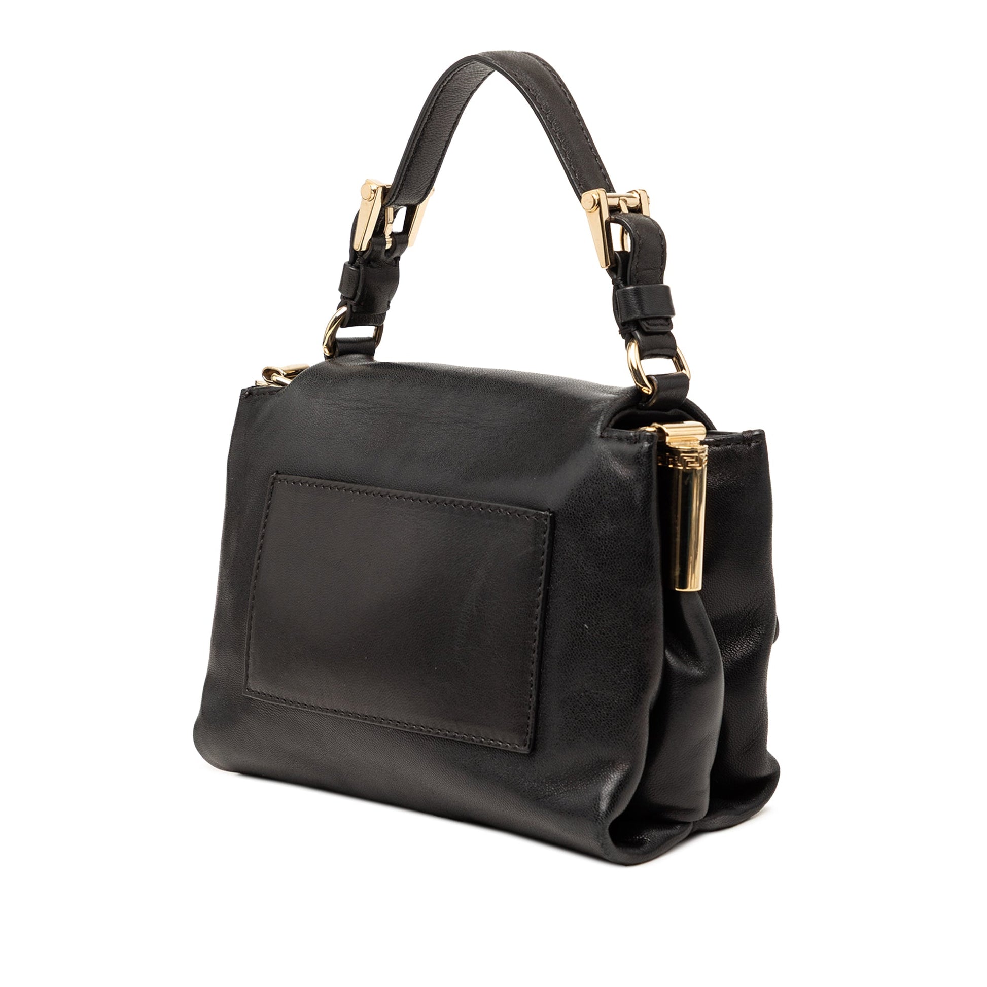 Versace Leather La Medusa Satchel