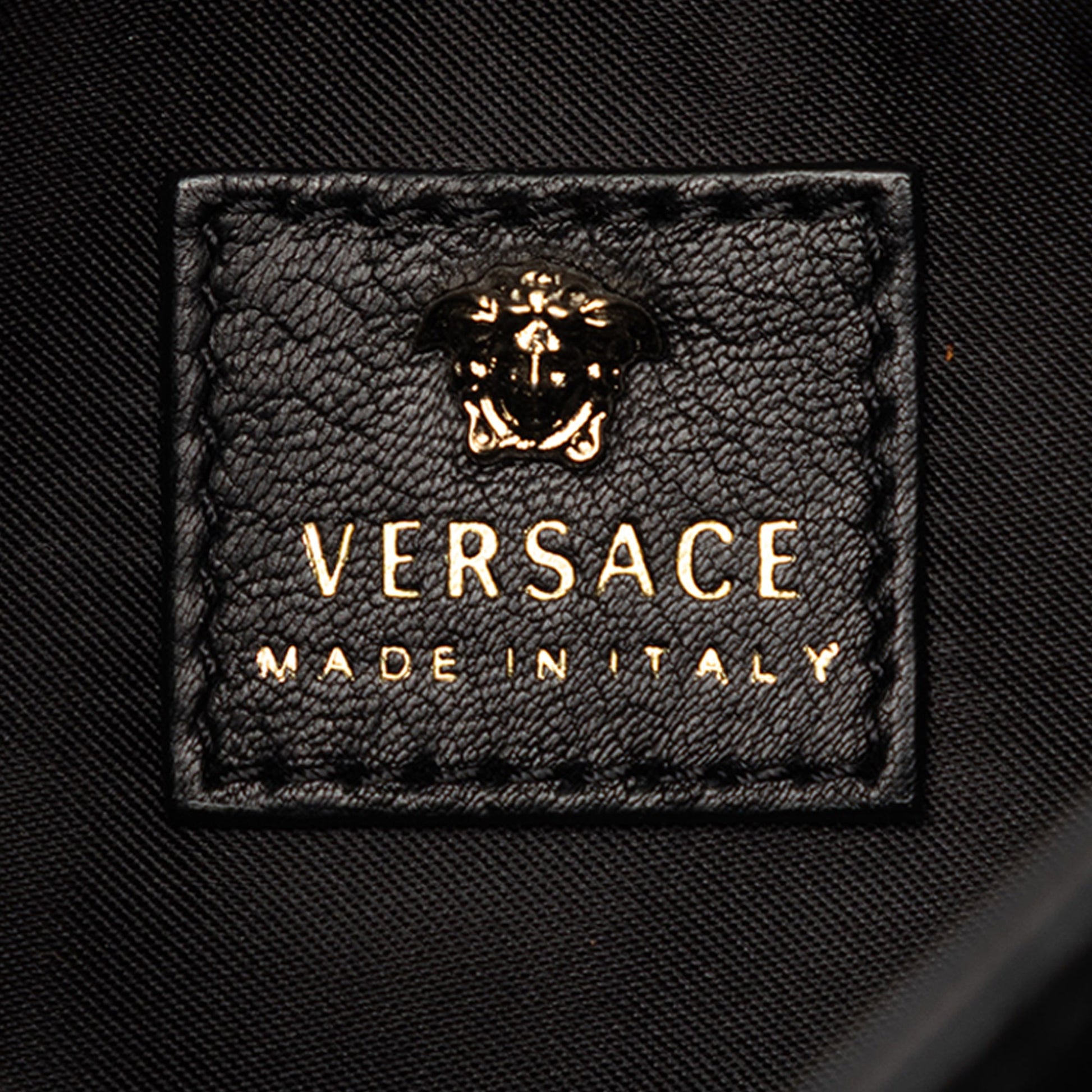 Versace Leather La Medusa Satchel