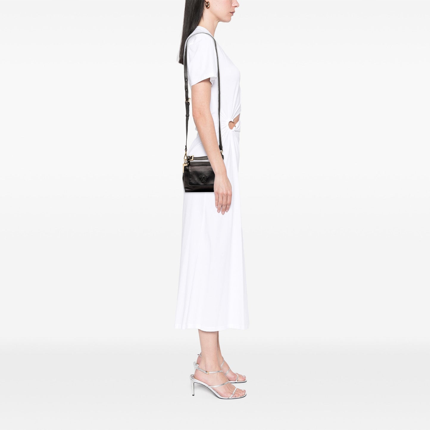Versace Leather La Medusa Satchel