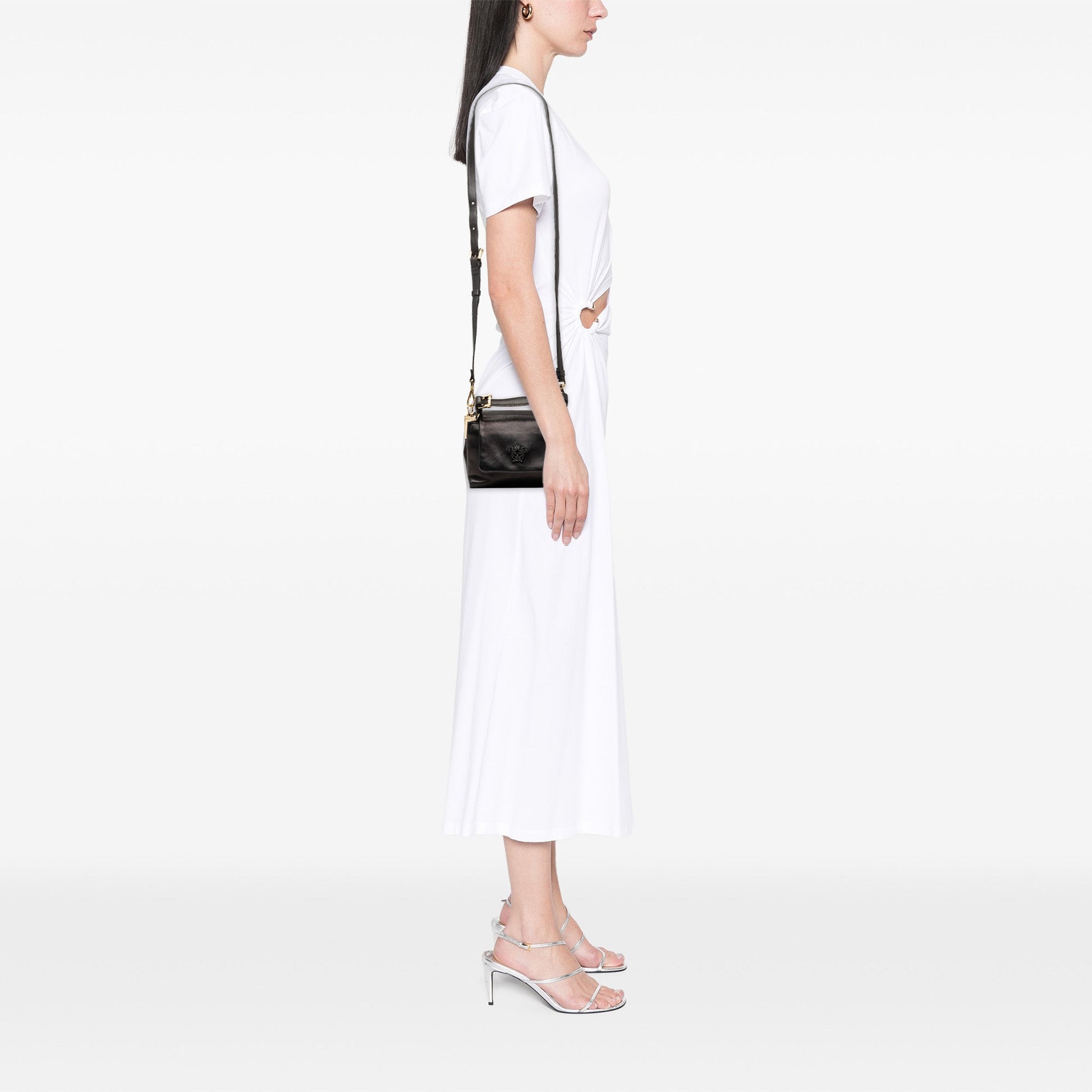 Versace Leather La Medusa Satchel