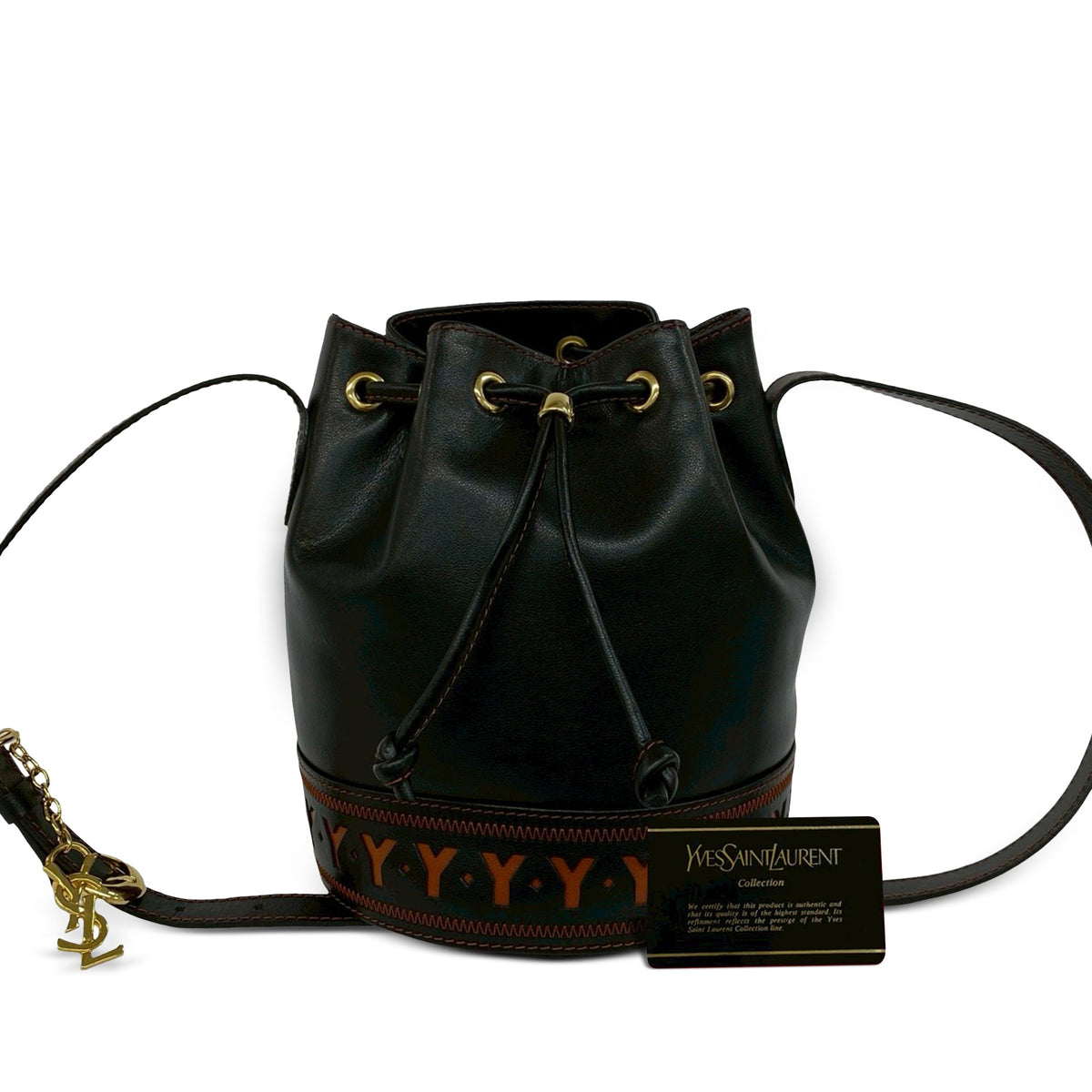 Saint Laurent Leather Bucket Bag
