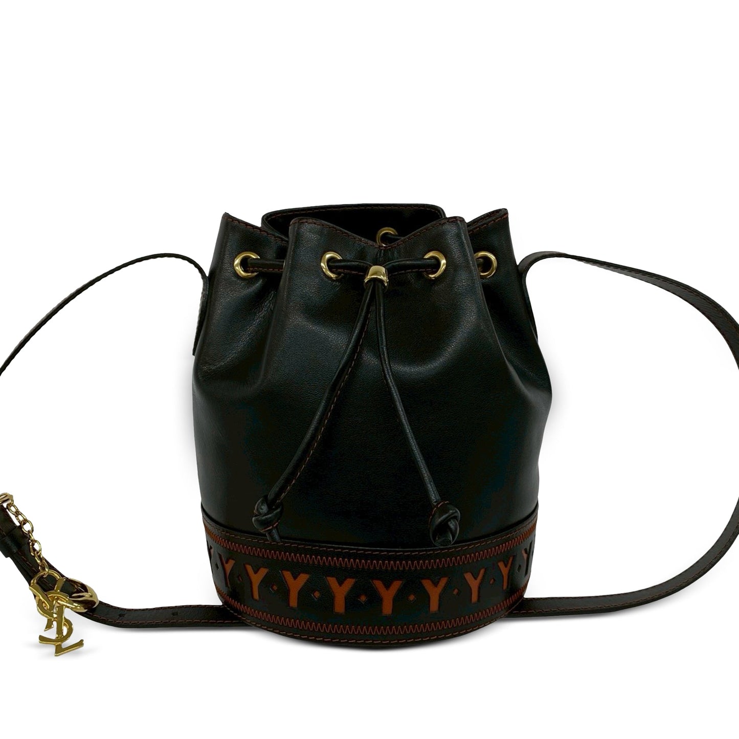 Saint Laurent Leather Bucket Bag