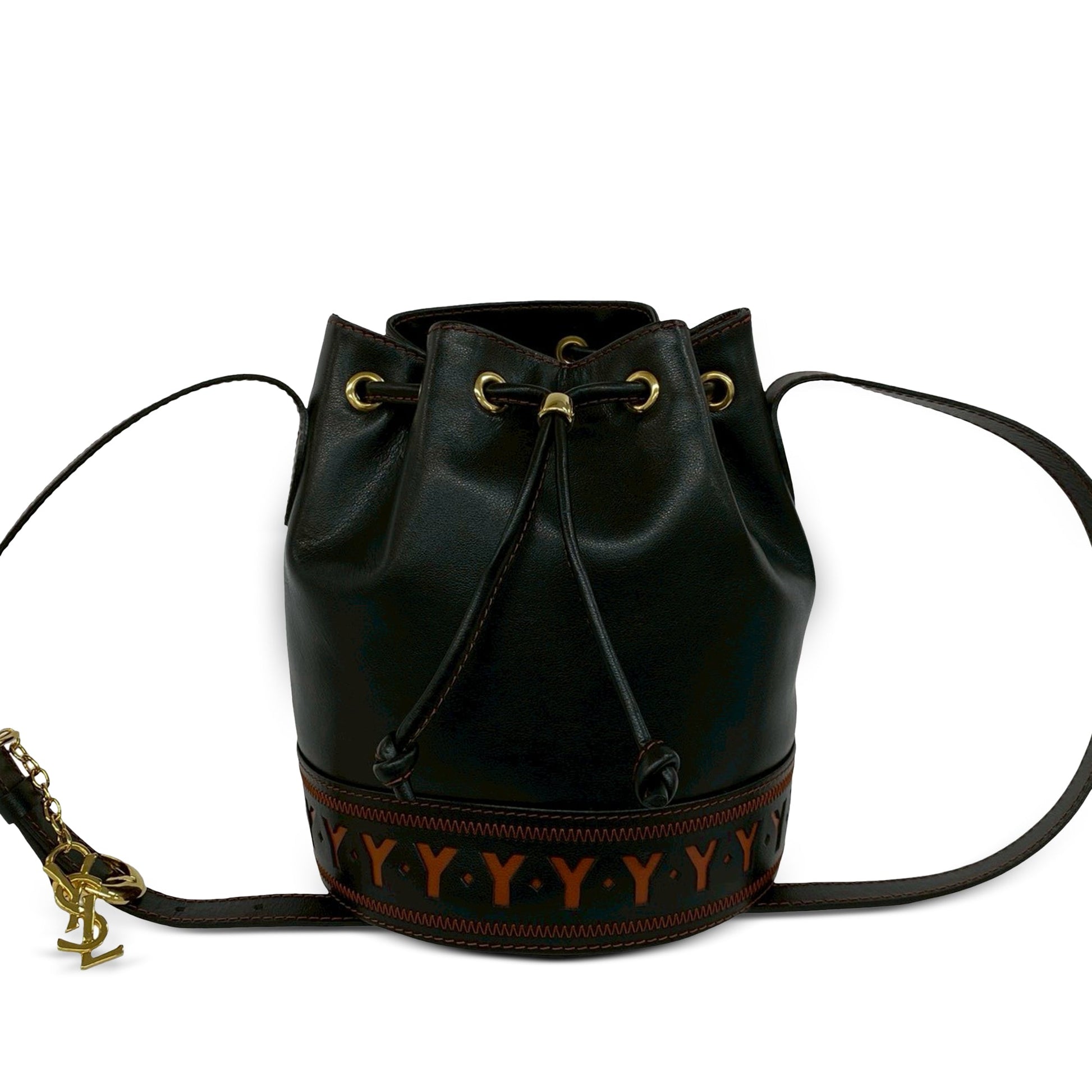 Saint Laurent Leather Bucket Bag