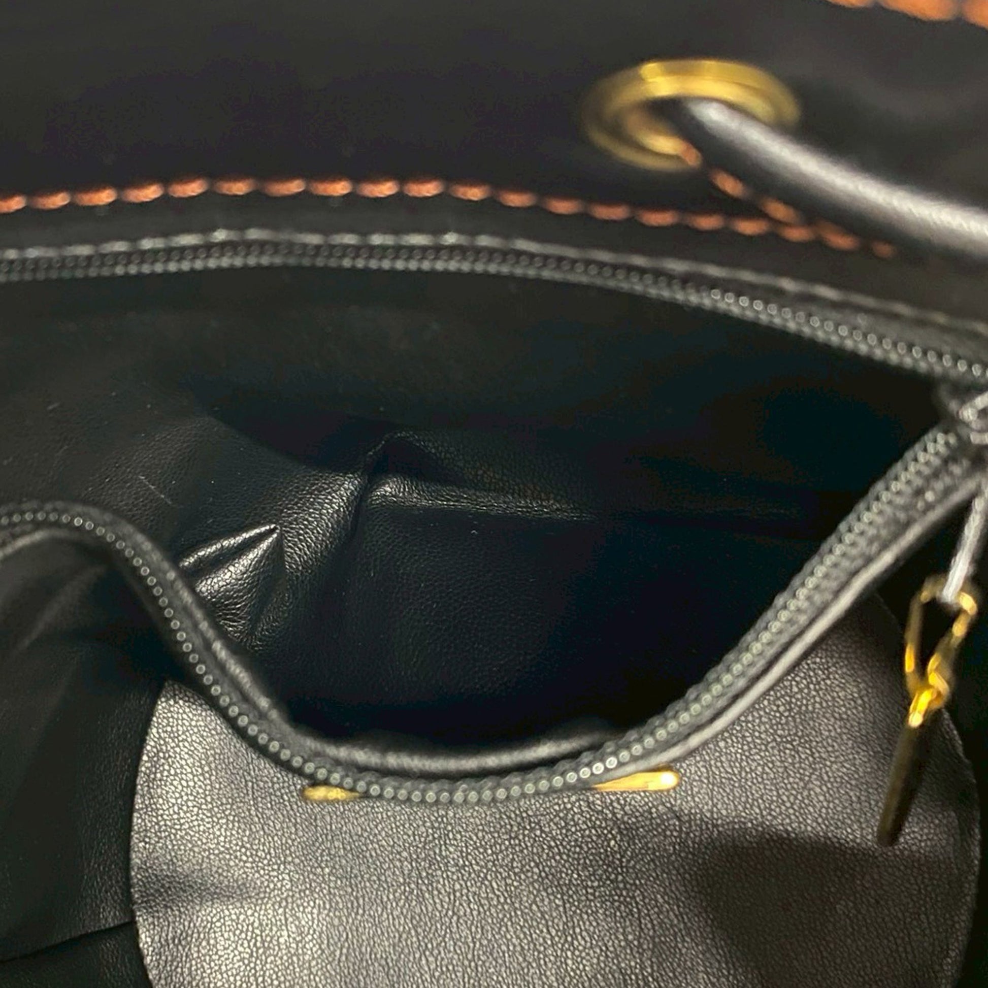 Saint Laurent Leather Bucket Bag