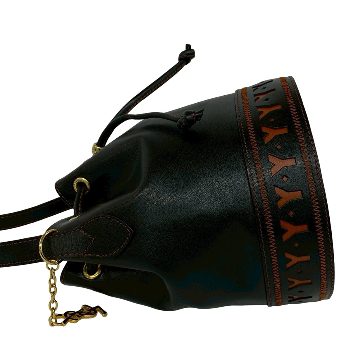 Saint Laurent Leather Bucket Bag