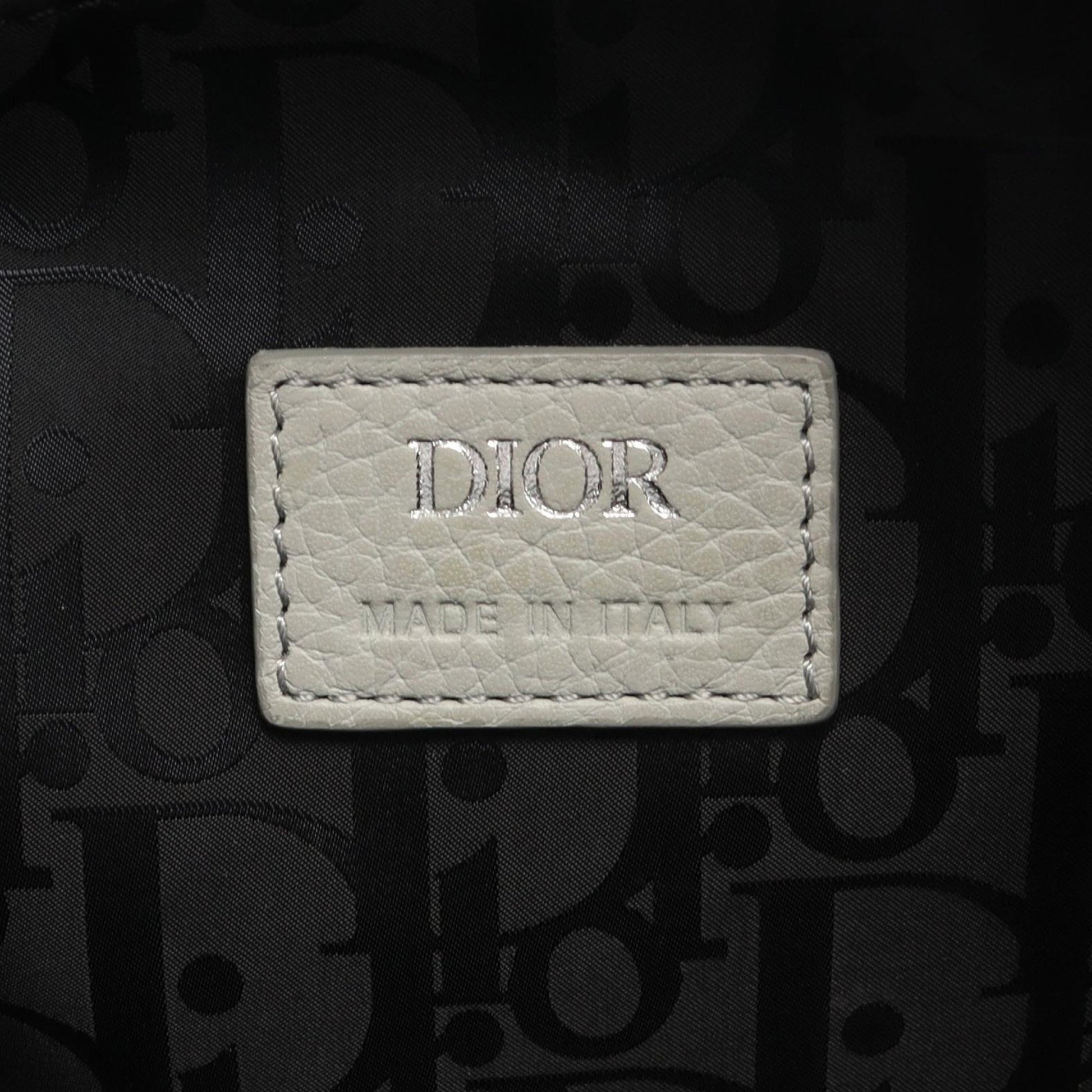 Dior Grained Calfskin Soft Saddle Satchel