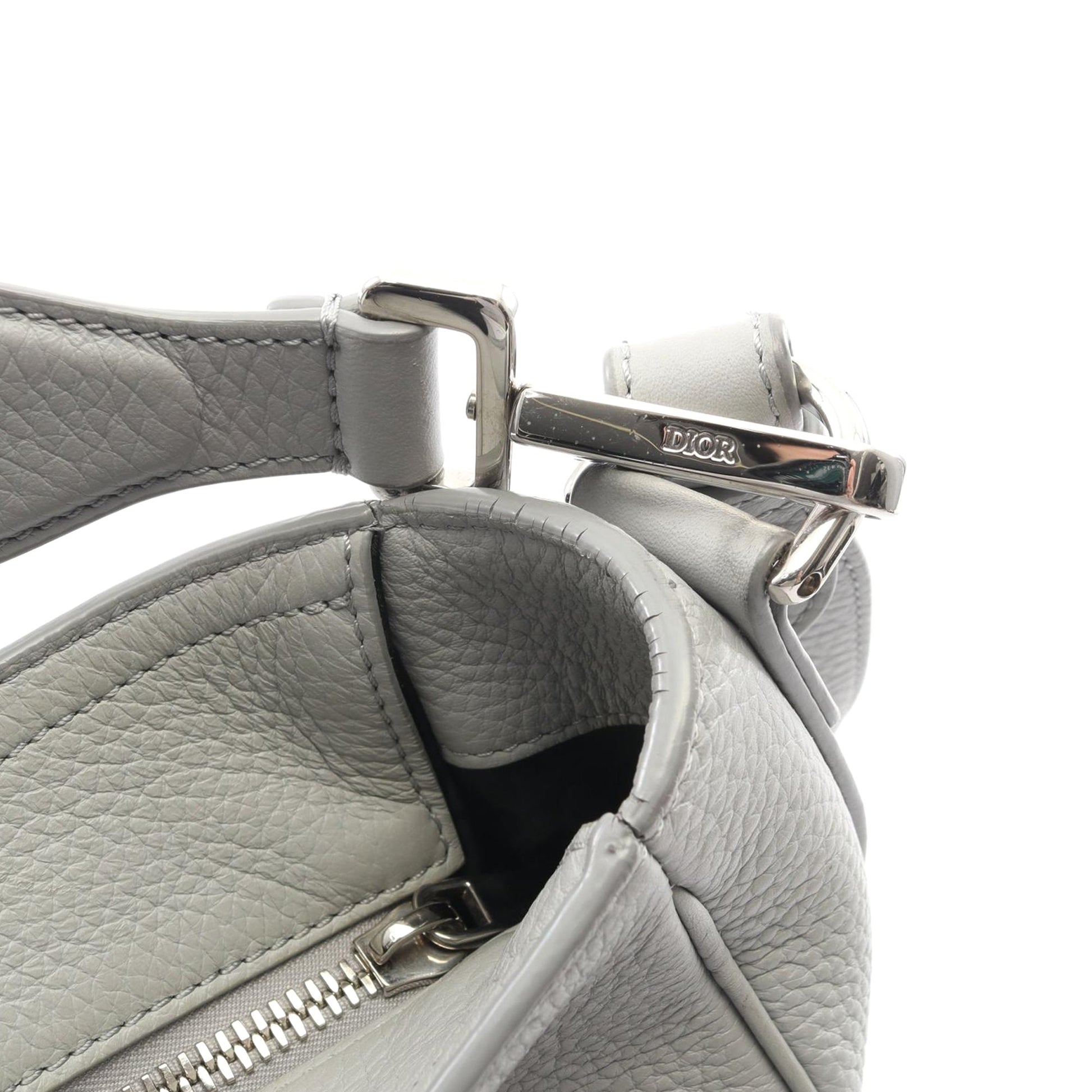 Dior Grained Calfskin Soft Saddle Satchel