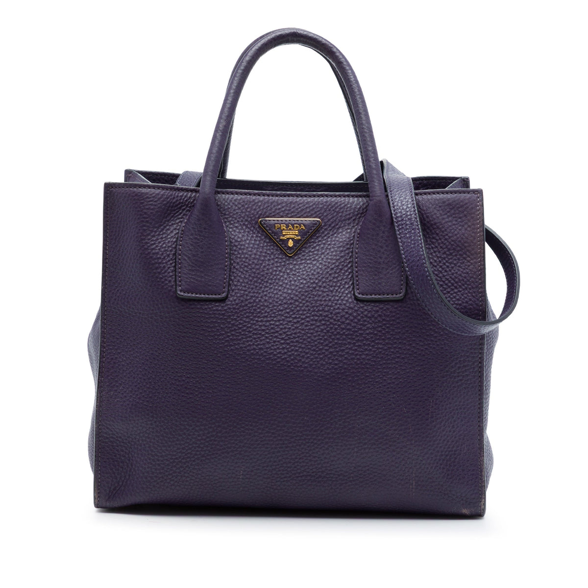 Prada Vitello Daino Open Convertible Tote