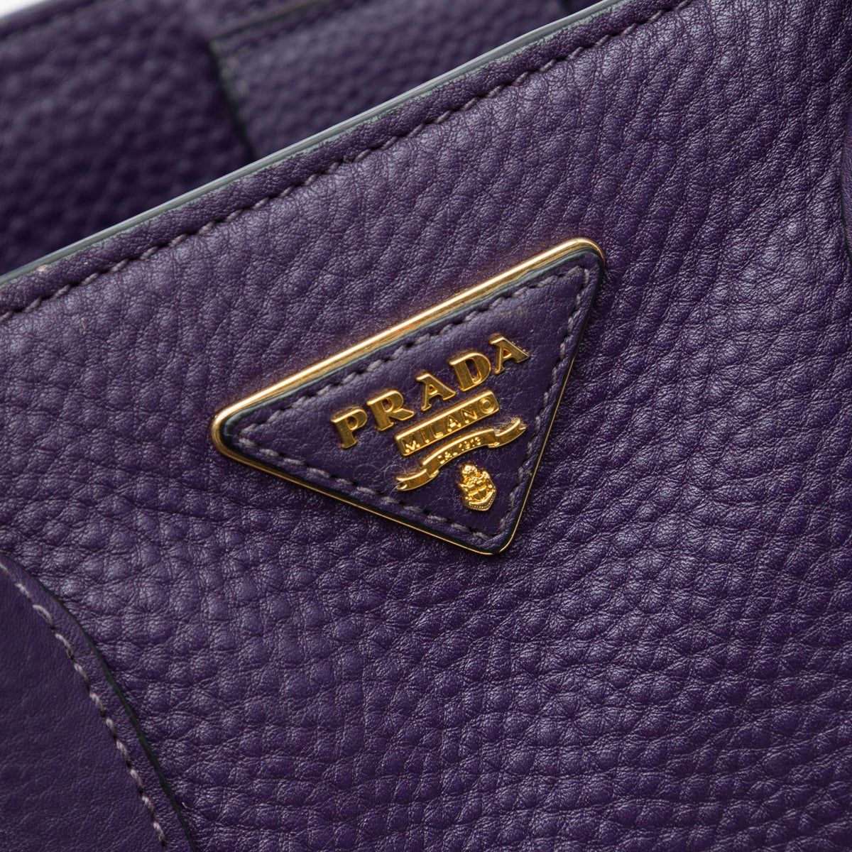 Prada Vitello Daino Open Convertible Tote