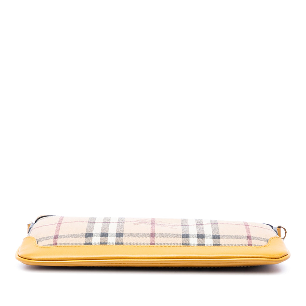 Burberry Haymarket Check Coated Canvas Peyton Crossbody — Beige