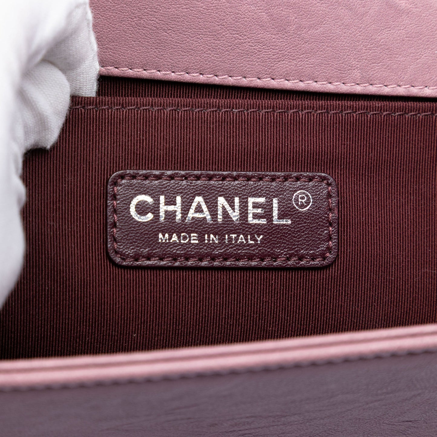 Chanel Old Medium Quilted Crumpled Calfskin Studded Boy Flap