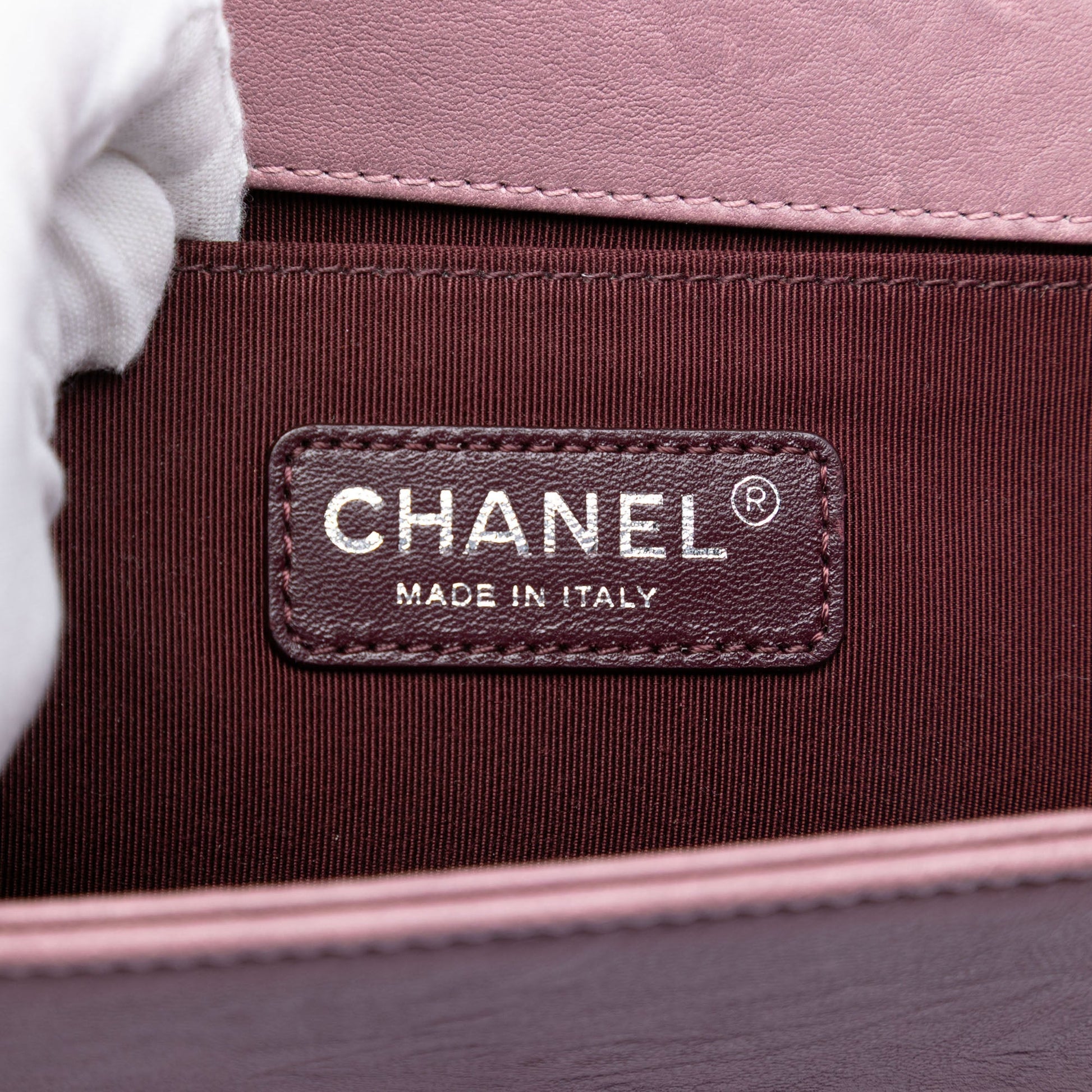 Chanel Old Medium Quilted Crumpled Calfskin Studded Boy Flap