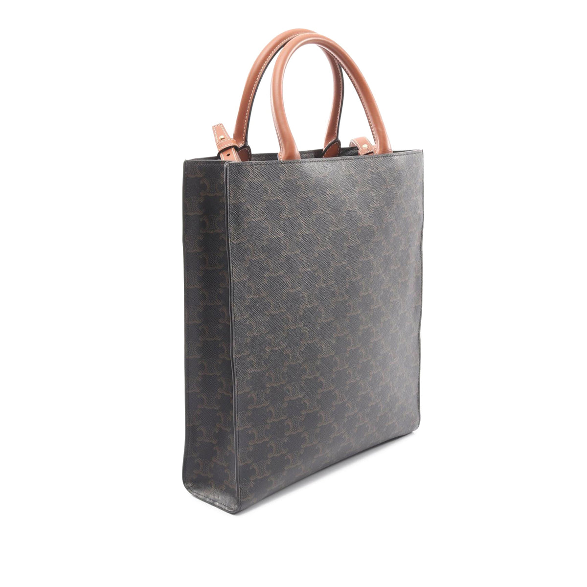 Celine Small Triomphe Coated Canvas Vertical Cabas Tote