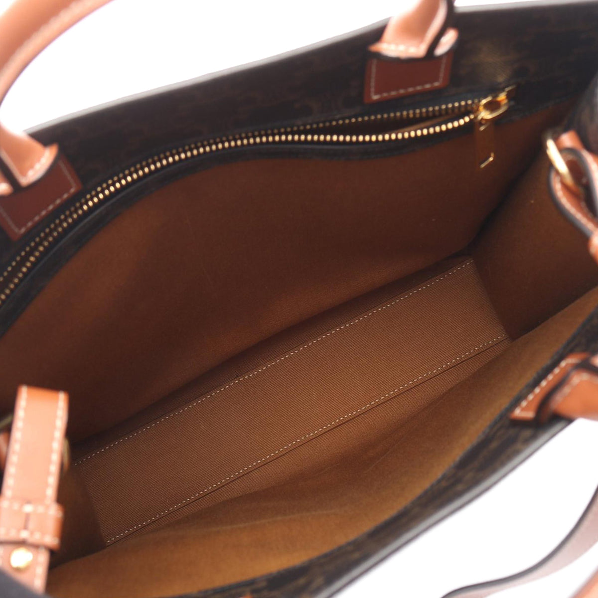 Celine Small Triomphe Coated Canvas Vertical Cabas Tote