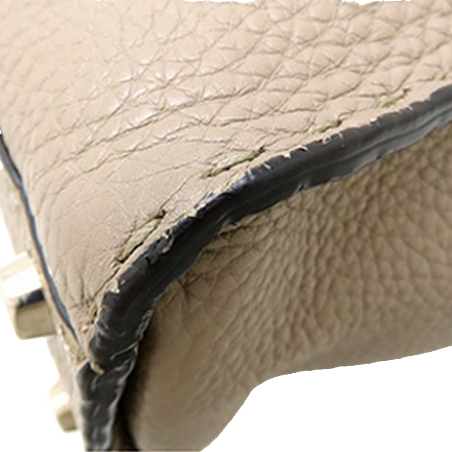 Fendi Medium Leather Selleria Peekaboo Iconic Satchel