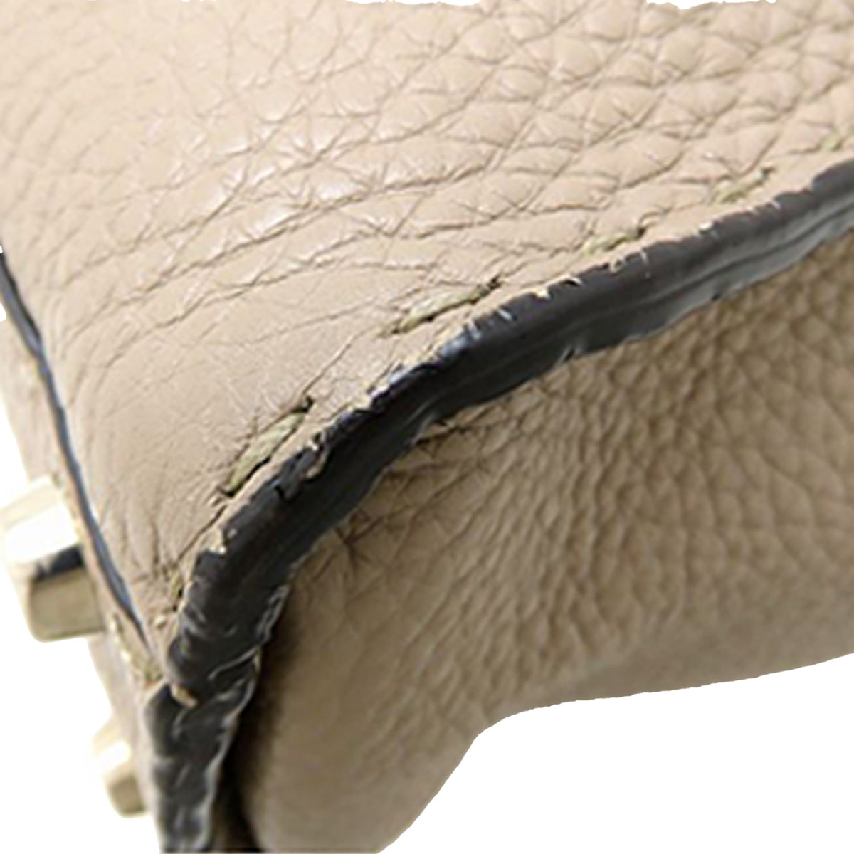 Fendi Medium Leather Selleria Peekaboo Iconic Satchel